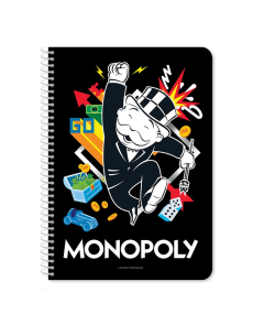 Тетрадка със спирала А4, 60л, Monopoly