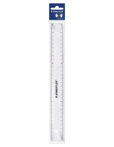 Линия Staedtler, прозрачна, 15 см, опаковка 2, блистер