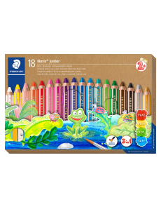 Цветни моливи Staedtler Noris Junior 140,3в1,18 цвята