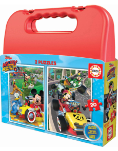 CASE PUZZLE 2X20 MICKEY ROADSTER RACERS
