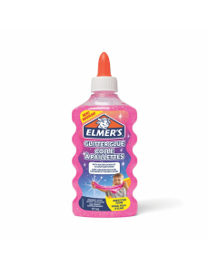 Течно лепило Elmer's Glitter Glue, 177ml, розово