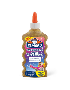 Течно лепило Elmer's Glitter Glue, 177ml, златисто
