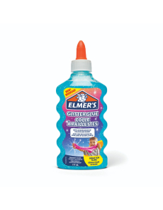 Течно лепило Elmer's Glitter Glue, 177ml, синьо
