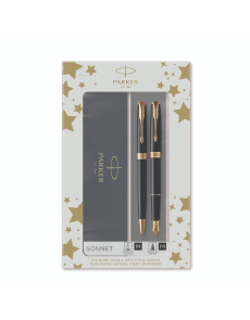 Комплект Parker Royal Sonnet Black GT, Химикалка и писалка