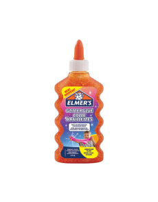 Течно лепило Elmer's Glitter Glue, 177ml, оранжево