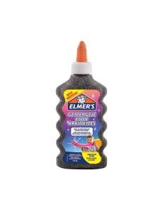 Течно лепило Elmer's Glitter Glue, 177ml, черно
