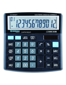 Наст. калкулатор Donau Tech 4122, 12 разр., черен