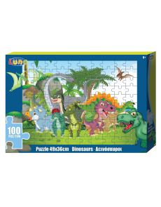 Пъзел Luna, 100 части, динозаври