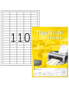 Етикети TopStick 8727, 38.1х12.7mm, 100л.(11000бр)