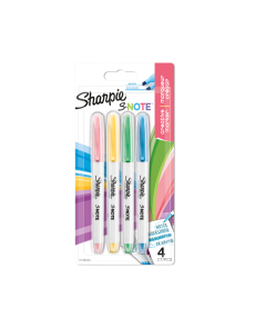 Комплект маркери Sharpie S-Note, 4 цвята, блистер