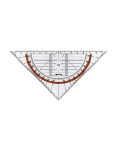 Триъгълник Rotring Centro, 16cm, 45', с ъгломер