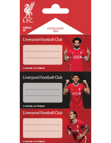 Етикети за тетрадка FC Liverpool, опаковка 9