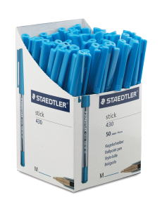 Химикалка Staedtler Stick 430, оп. 50 броя, асорти