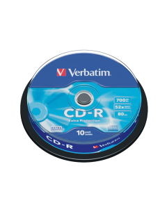CD-R Verbatim Extra Protect 700MB, 52x оп10 шпинд.