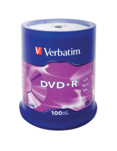 DVD+R Verbatim 4.7GB 16x, опаковка 100 на шпиндел