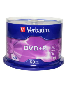 DVD+R Verbatim 4.7GB 16x, опаковка 50 на шпиндел