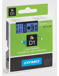 Етикети Dymo D1 Standard,12mmх7m, син/бял