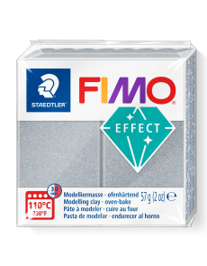 Полимерна глина Staedtler Fimo Effect,57g, мет.сребр 81
