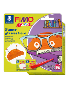 Комплект глина Staedtler Fimo Kids, 2x42g,Glasses hero