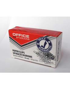 Кламери Office Products, заоблен връх, 50mm, опаковка 100