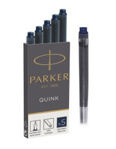 Патрончета Parker Z11 за писалка опаковка 5, черен