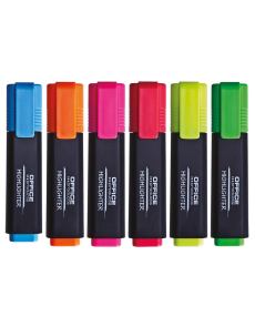 Комплект текстмаркери Office Products, 6 цвята