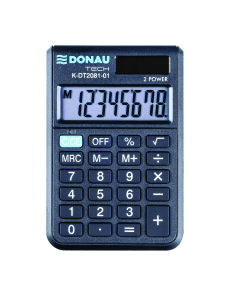 Джобен калкулатор Donau Tech, 8 разряда, черен