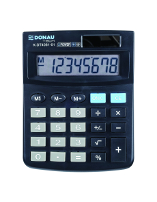 Настолен калкулатор Donau Tech, 8 разряда, черен