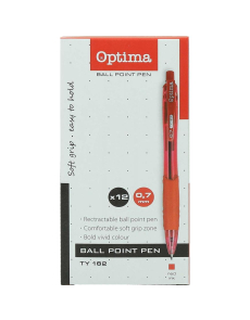 Химикалка Optima TY 162, червена
