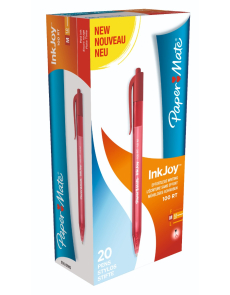 Химикалка Papermate InkJoy 100 RT, М червен