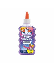 Течно лепило Elmer's Glitter Glue, 177ml, лилаво