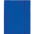 Папка с ластик Optima, 3 капака, картон, тъмно синя