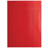 Папка с ластик Optima, 3 капака, картон, червена
