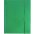 Папка с ластик Optima, 3 капака, картон, зелена