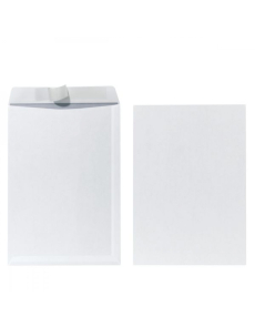 Плик С4 90g, 324 x 229 mm, бял, СЗЛ с лента, опаковка 50