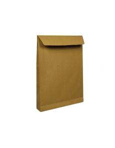 Плик С4 130g,324x229,кафяв с дъно,СЗЛ с лента,опаковка 10