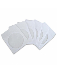 Плик за CD 90g,124х124mm,кръгъл прозорец,бял, опаковка 50