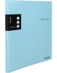 Папка Optima с 20 джоба, А4, пастелни цветове, асорти