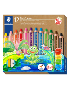 Цветни моливи Staedtler Noris Junior 140,3в1,12 цвята