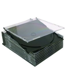 Кутия за 1бр CD, Slim, черен гръб