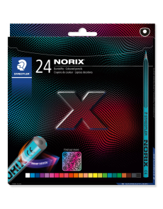 Цветни моливи Staedtler Norix 186, 24 цвята