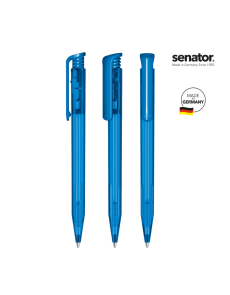Химикалка Senator Super Hit Frosted 2244, прозрачно син 2935
