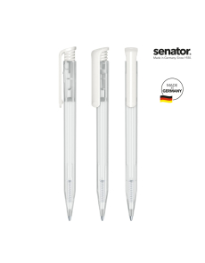 Химикалка Senator Super Hit Frosted 2244, прозрачно бял