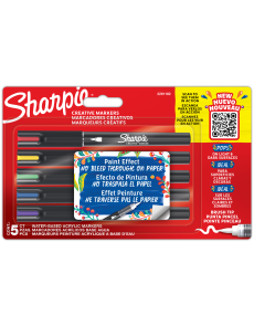 Комплект маркери Sharpie Acrylic Brush, 5 цвята, блистера