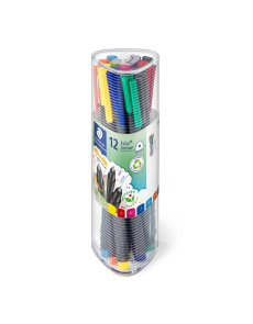 Комплект тънкописци Staedtler 334, 12 цвята 