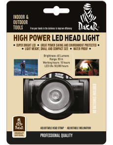 Челник Dakar High Power LED, 60 лумена