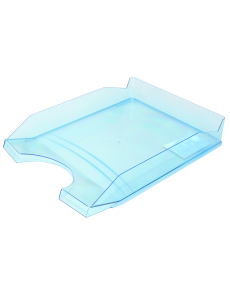 Хоризонтална поставка Office Products, прозрачно синя