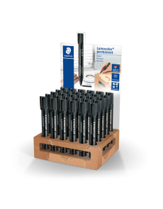 Дисплей маркери Staedtler Lumocolor 352 черни,30бр
