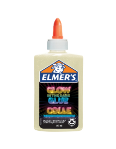 Течно лепило Elmer's Glow Glue, 147 ml, натурален