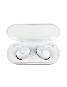 Безжични слушалки тип тапи Freestyle, с микрофон, бял